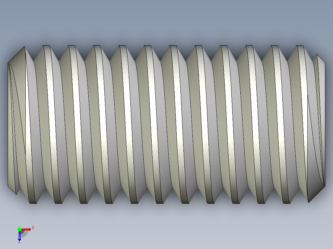 DIN 913-ISO 4026 固定螺钉-M5 L=10.STEP俯视图