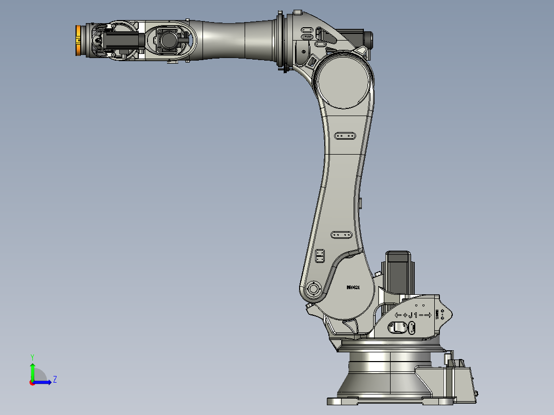 埃斯顿ER220B-2650 六轴工业机器人三维模型资料左视图