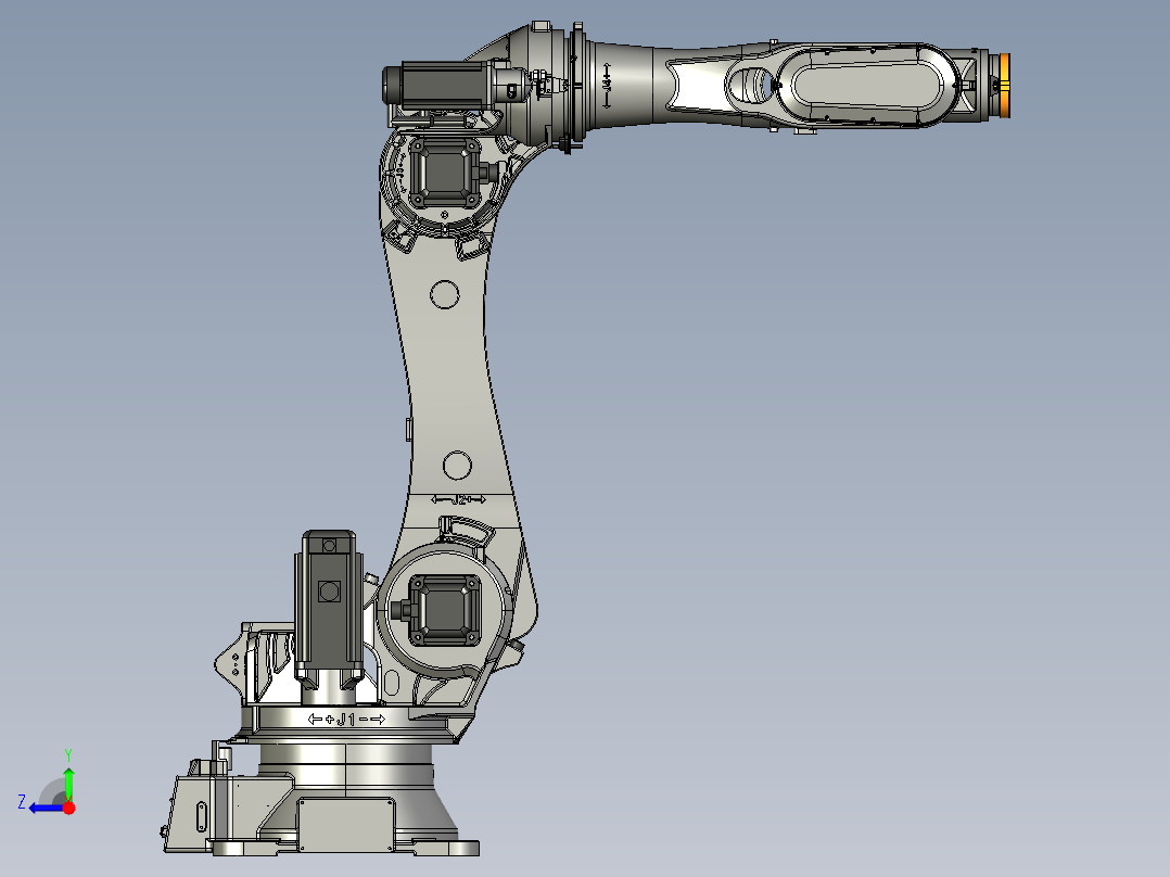 埃斯顿ER220B-2650 六轴工业机器人三维模型资料右视图