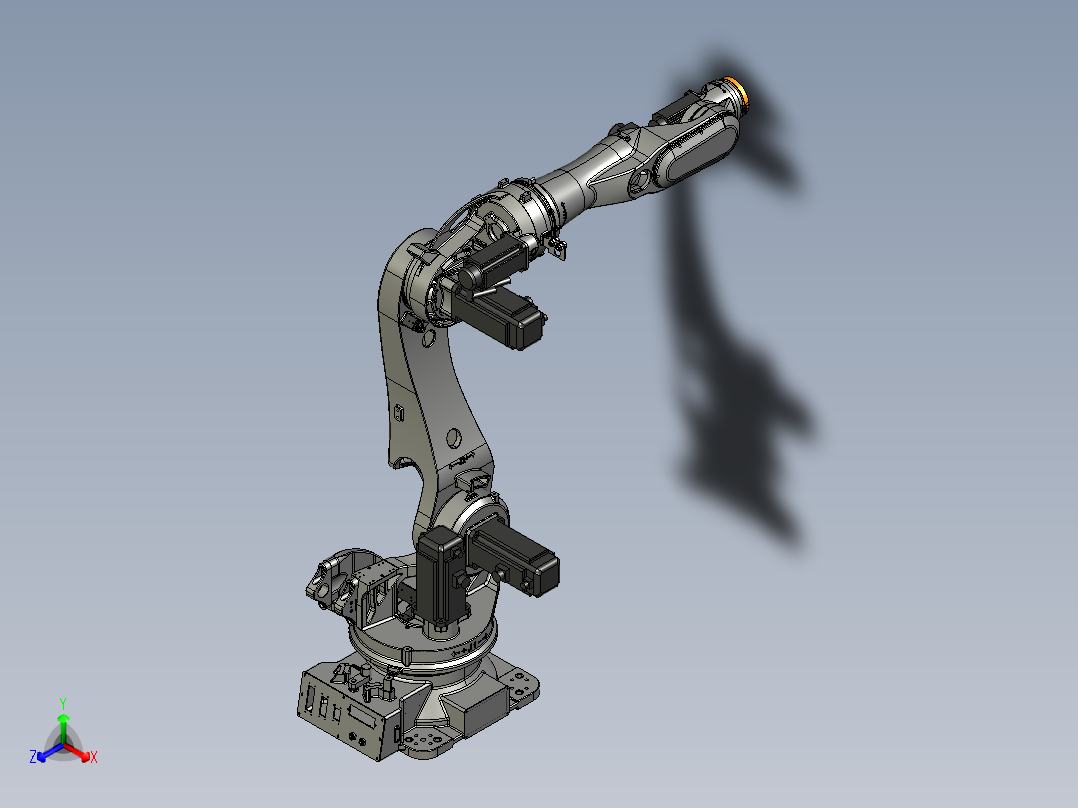 埃斯顿ER220B-2650 六轴工业机器人三维模型资料正等轴测图