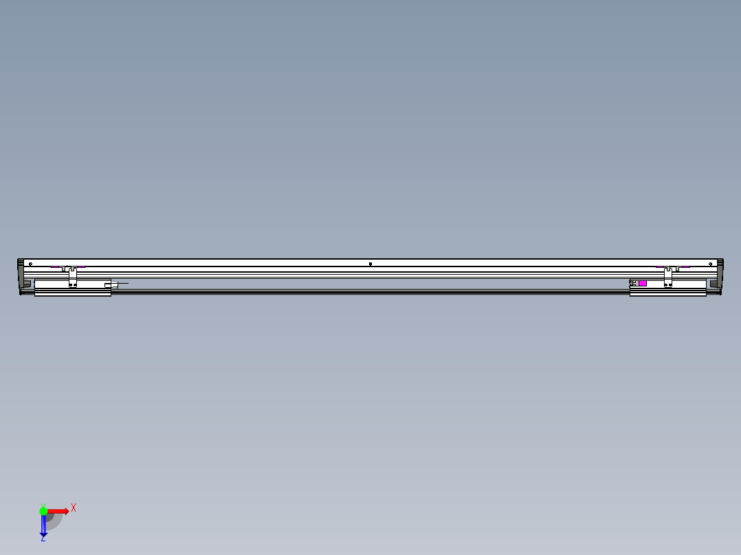 威洛博VL系列3d模型模组2VL17E2Y-S1200俯视图