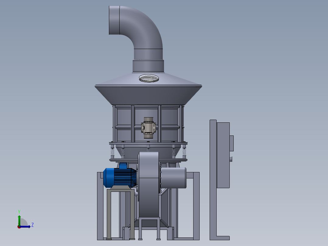 农用干燥机sw22可编辑左视图