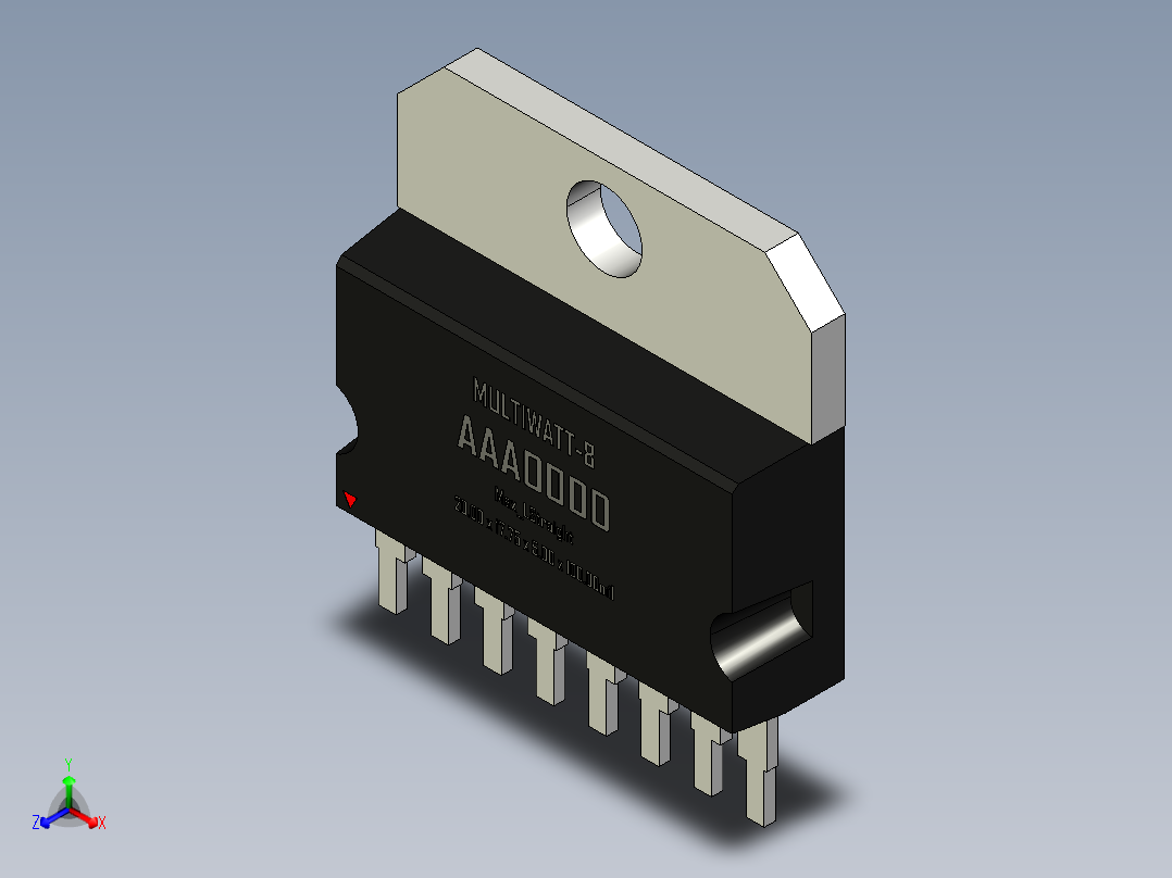 multiwatt-ST 封装-MULTIWATT-8_Max_LStraight_rev1.0.rar正等轴测图