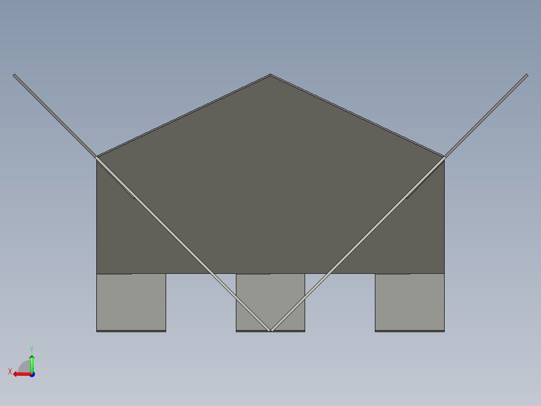 “扁平包装”设计火坑后视图