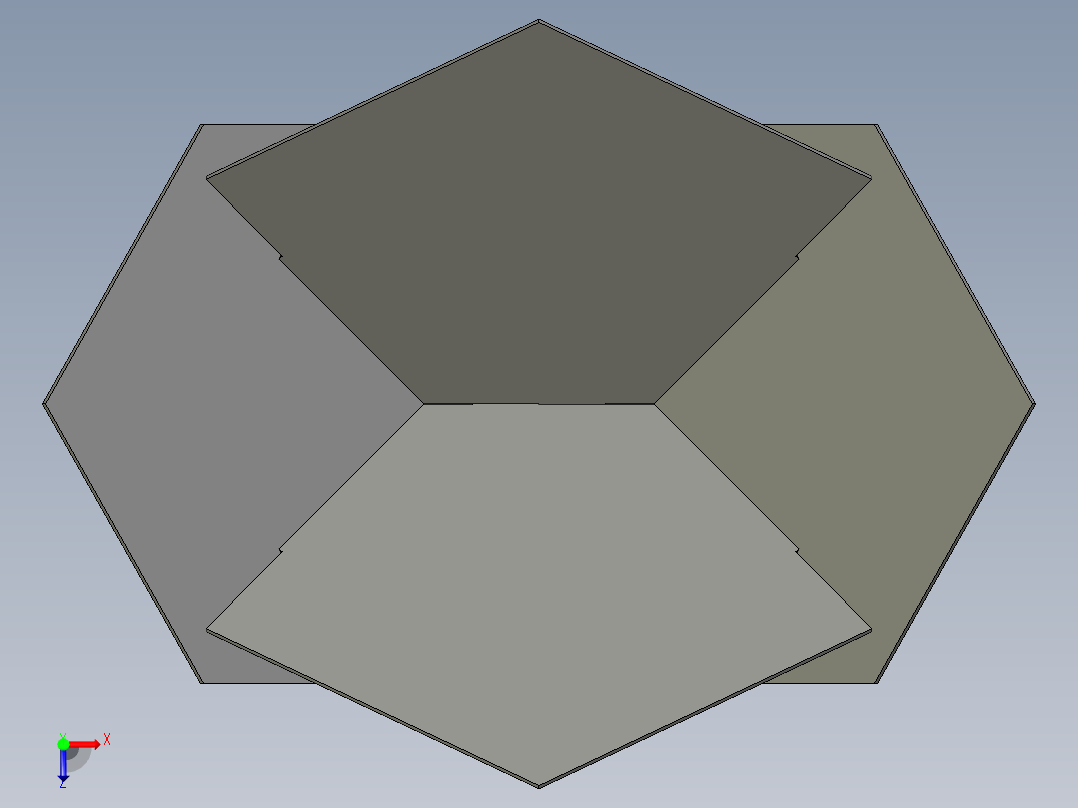 “扁平包装”设计火坑俯视图