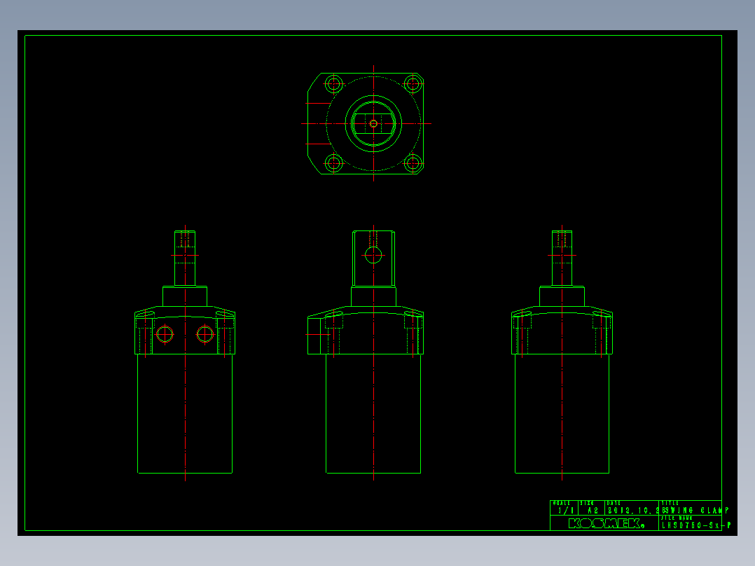 LHS0750-Sx-P多系列多零件图纸模型