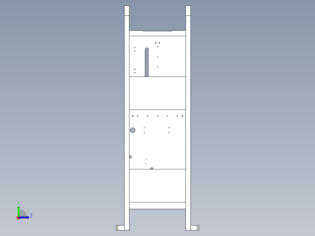 隔离盖压机左视图