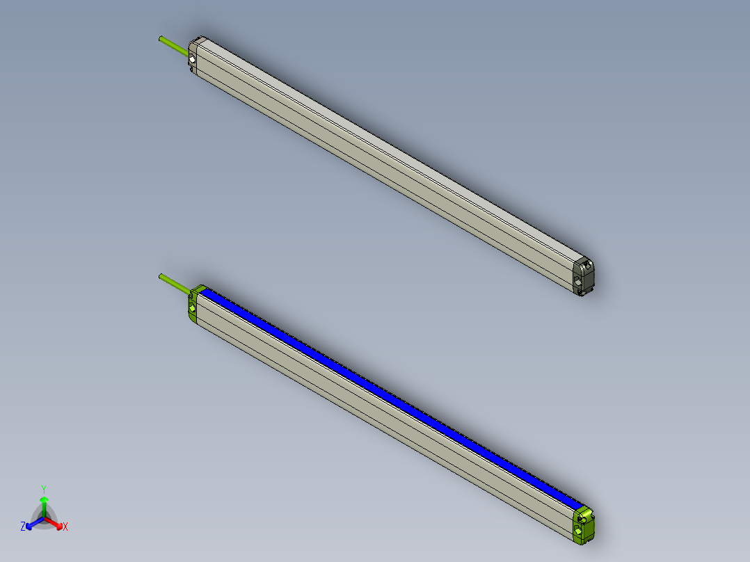 安全_区域传感器H2TLS1040_3D正等轴测图