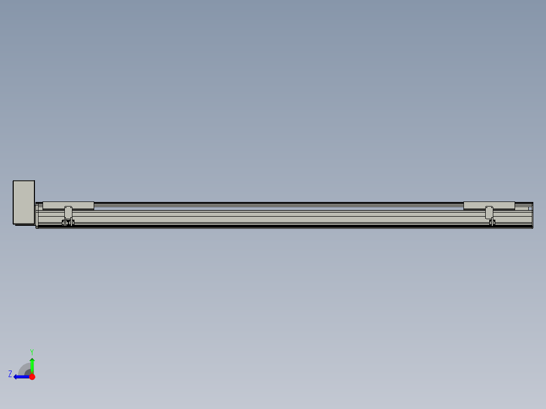 直线模组LHB21-L40-S1850-RU设计图纸右视图