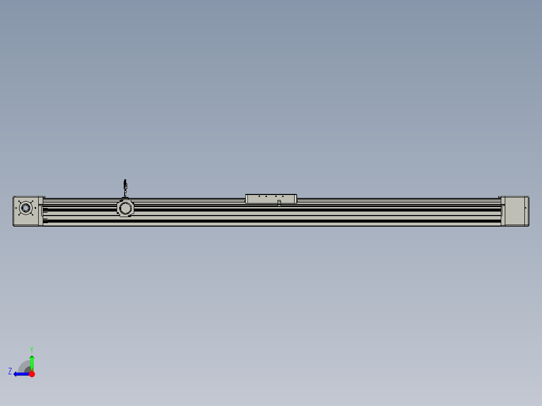 威洛博直线电机模组EB20-L224-S1850-BR-ZP75-MS3-5K右视图
