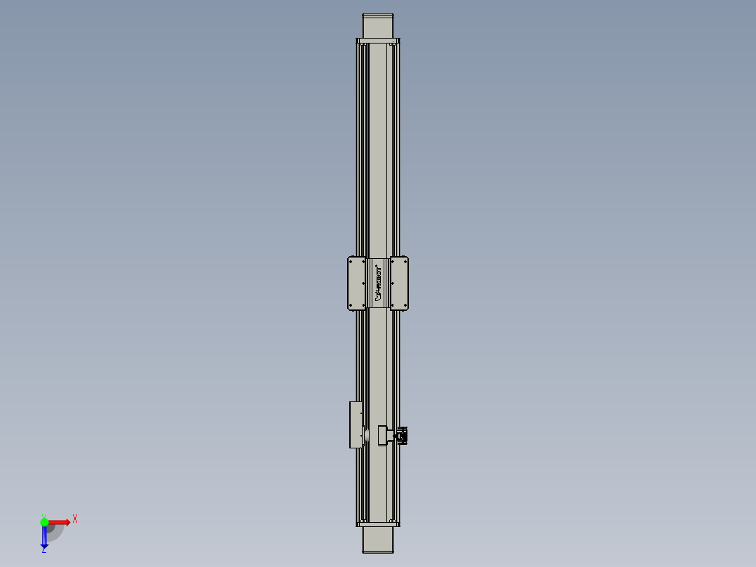 威洛博直线电机模组EB20-L224-S1850-BR-ZP75-MS3-5K俯视图