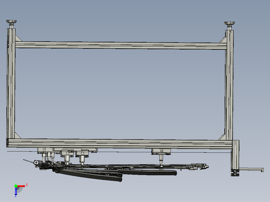 OP160布朗汽车天窗生产线俯视图