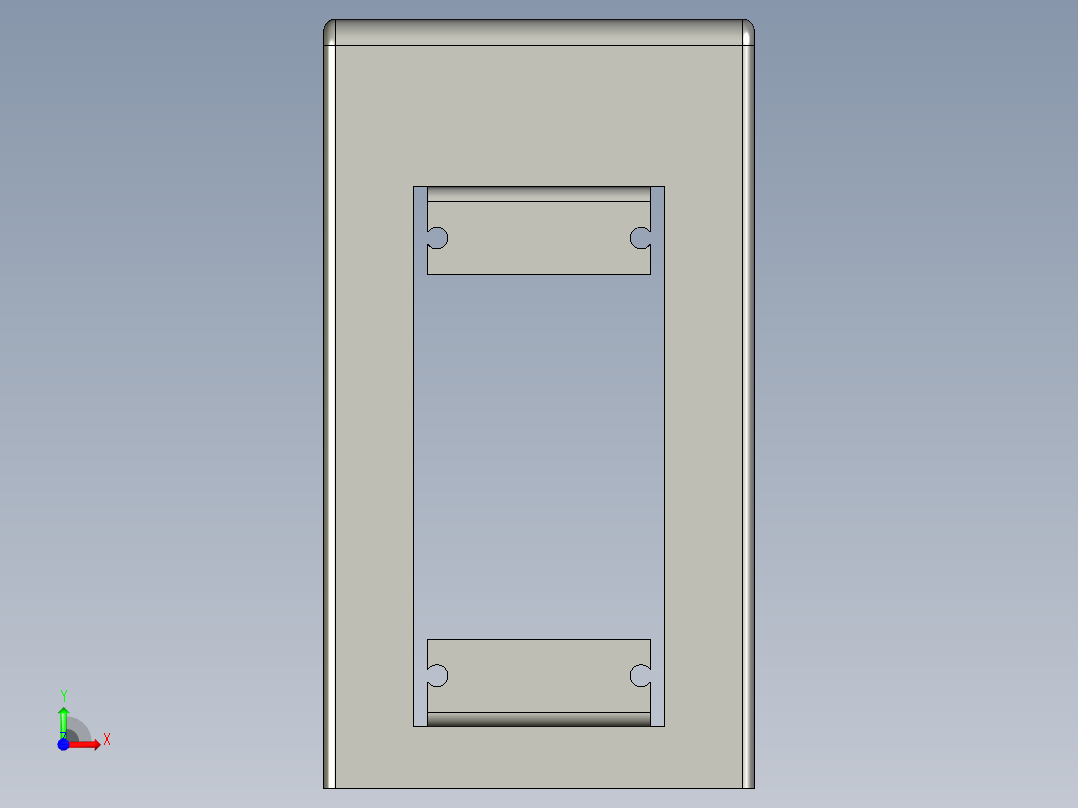 基恩士CA-U2plate1_kc图纸模型前视图