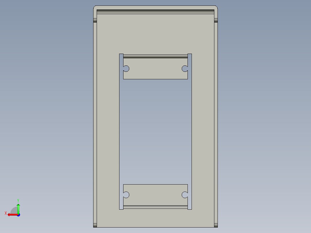 基恩士CA-U2plate1_kc图纸模型后视图