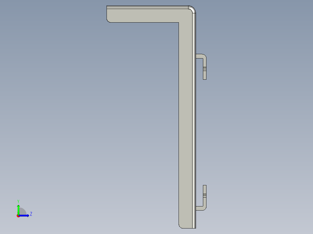 基恩士CA-U2plate1_kc图纸模型左视图