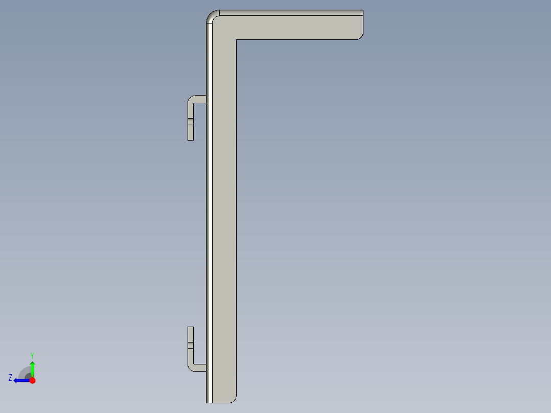 基恩士CA-U2plate1_kc图纸模型右视图