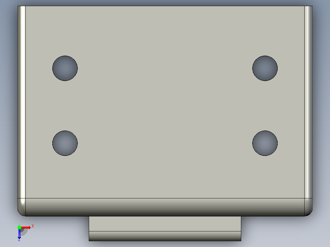 基恩士CA-U2plate1_kc图纸模型俯视图