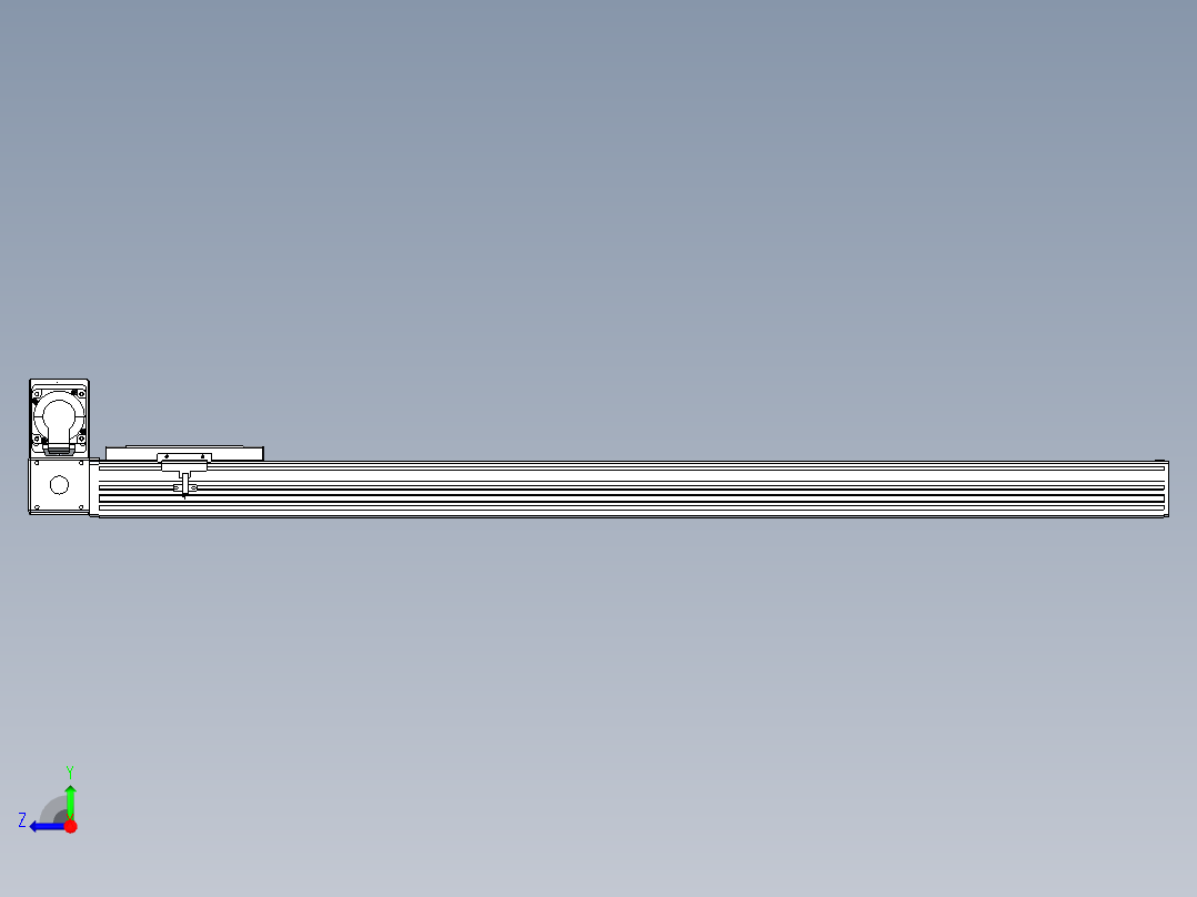 同步带全封闭直线模组TPA-HCB-120D-90-L950-LU-Y-P40-N3右视图