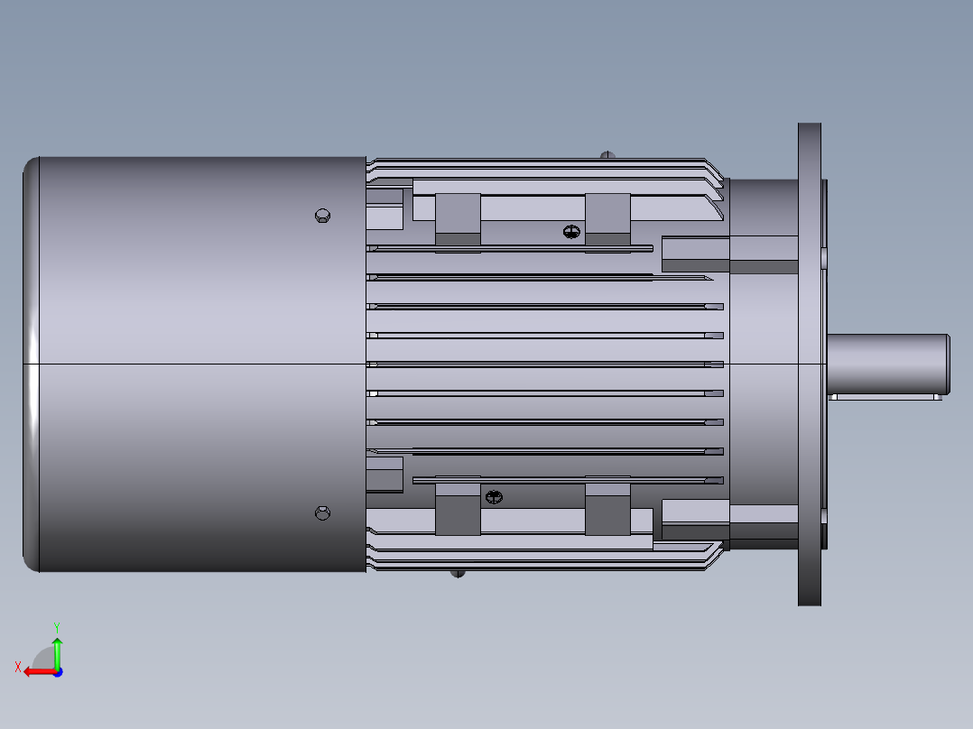 西门子电机7.5KW,2P,B5后视图