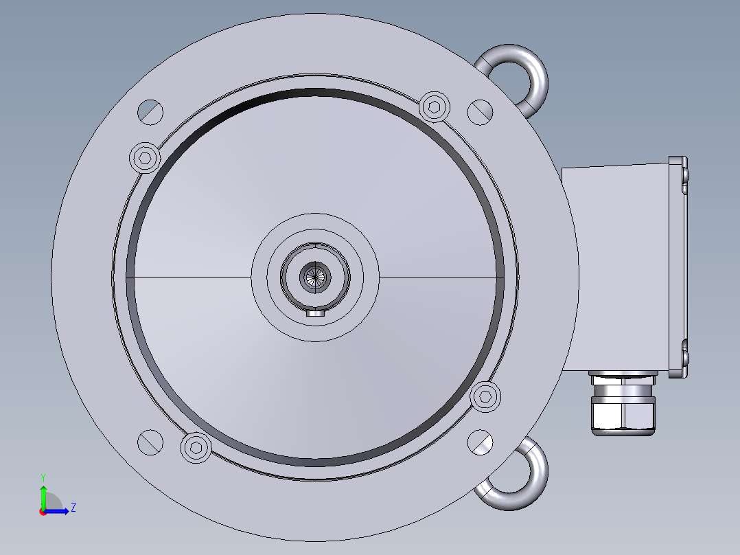 西门子电机7.5KW,2P,B5左视图