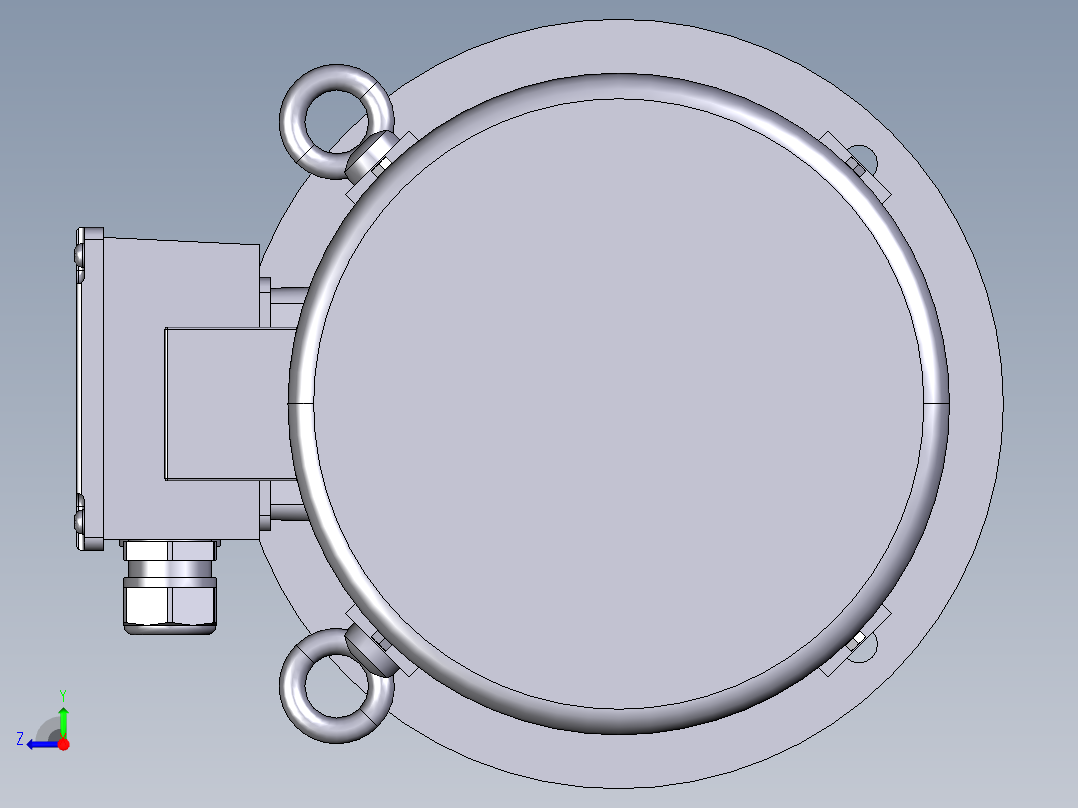 西门子电机7.5KW,2P,B5右视图