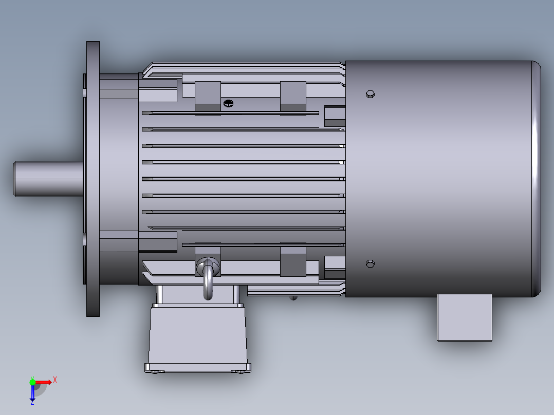 西门子电机7.5KW,2P,B5俯视图