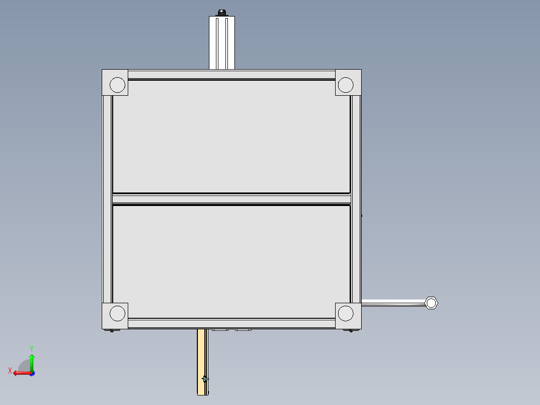 二维码打码扫码测量机台sw21可编辑后视图