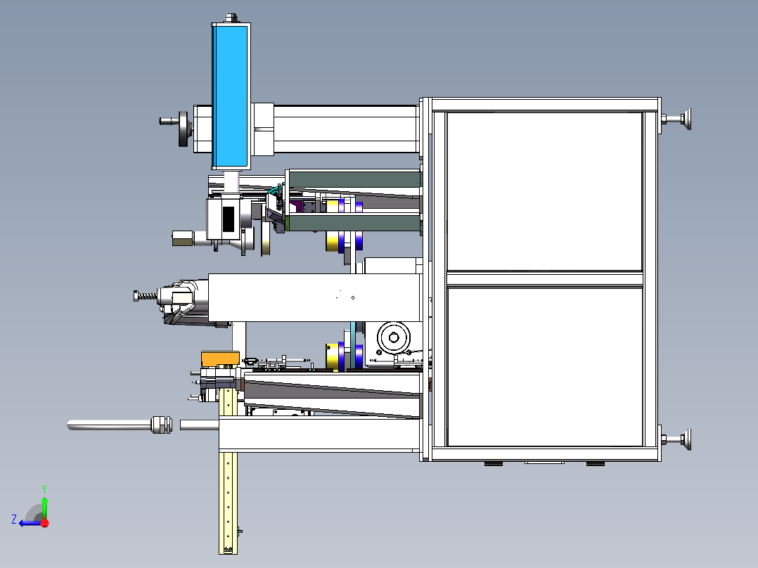 二维码打码扫码测量机台sw21可编辑右视图