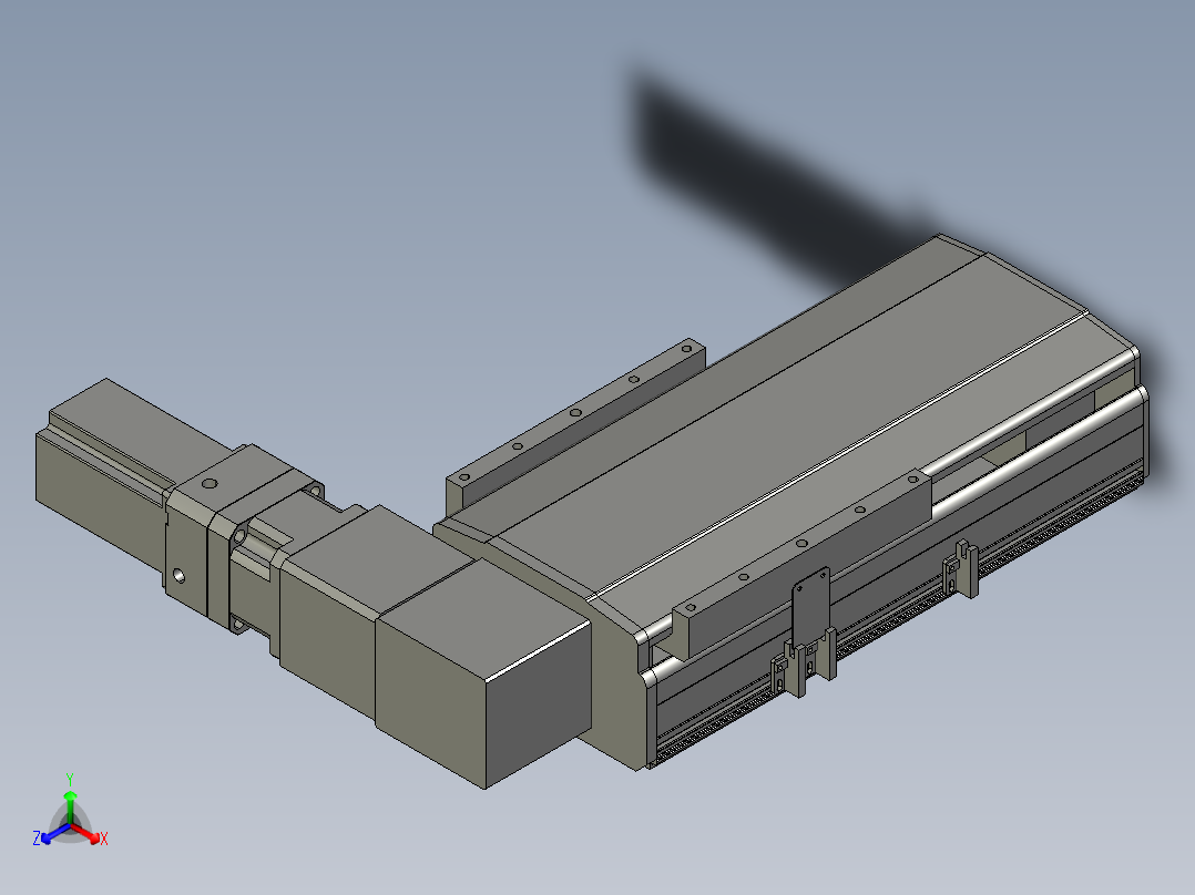 直线模组LHB21-L40-S100-R(B)设计图纸