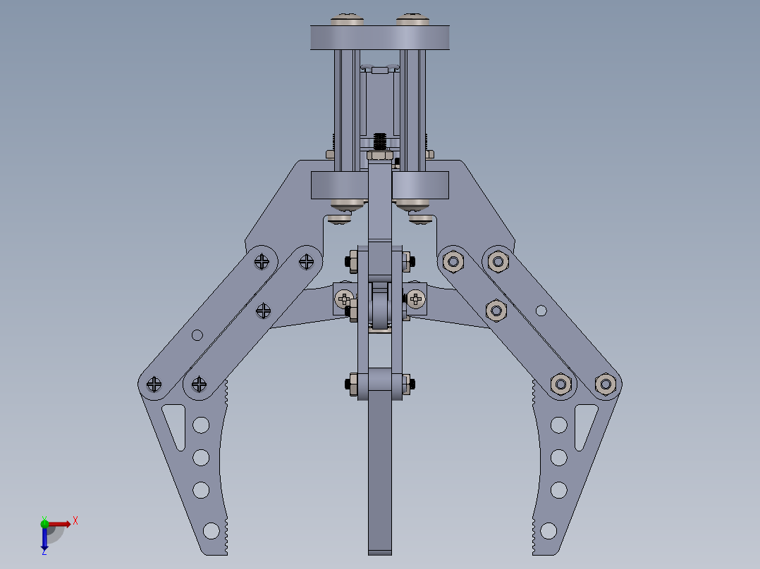 机械爪 3D图纸 (90)俯视图