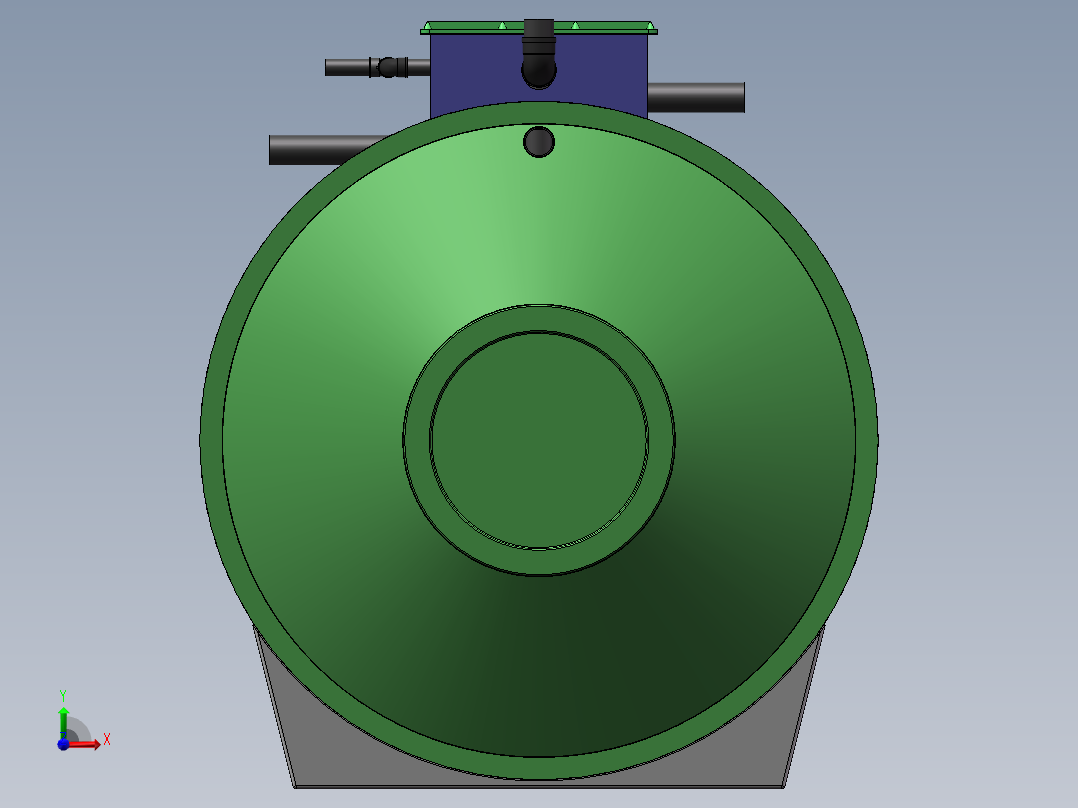 HYL-B100分布集中式一体化污水处理设备前视图