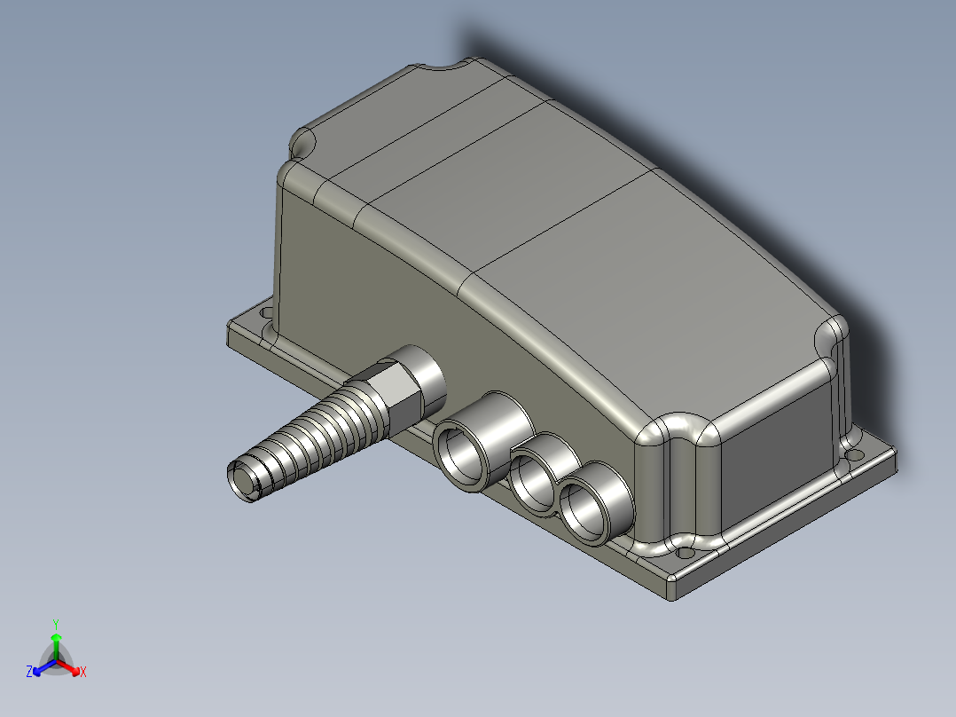 上银线性制动器STEP_LAK2正等轴测图