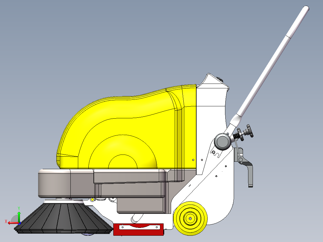 电动手推清扫车530140后视图