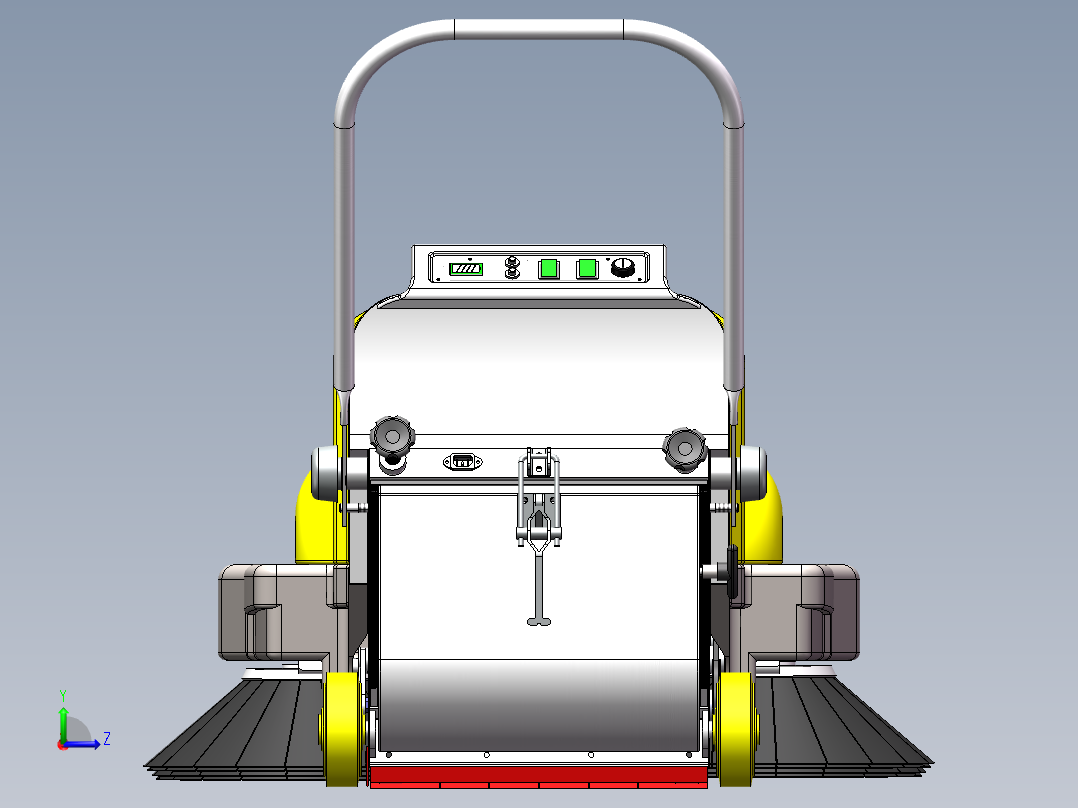 电动手推清扫车530140左视图