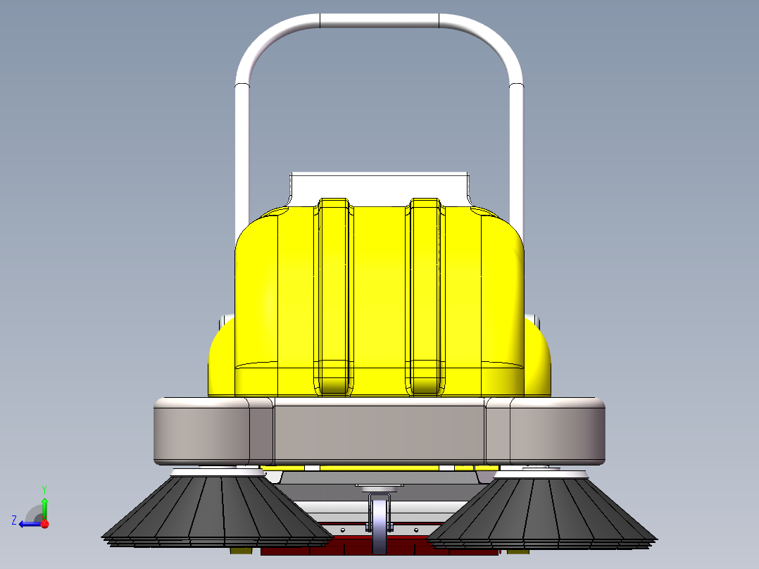 电动手推清扫车530140右视图