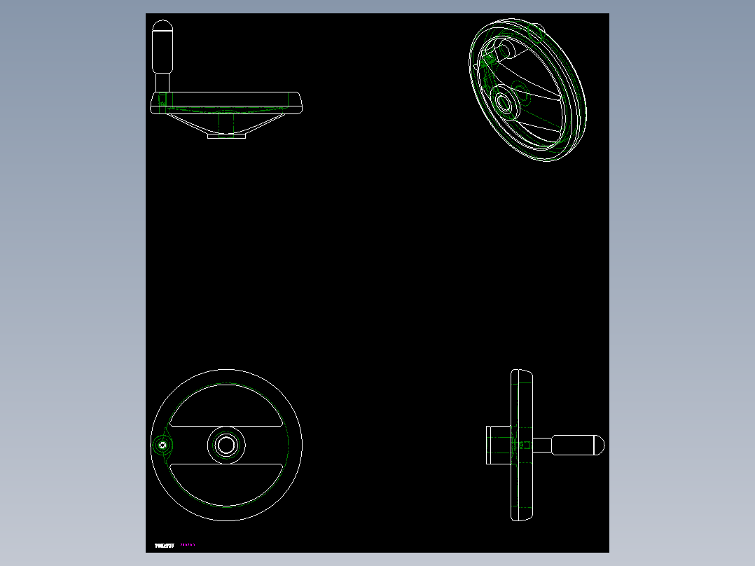 人體工學型二幅手輪ETW,ETW+I-2D多系列多零件图纸模型