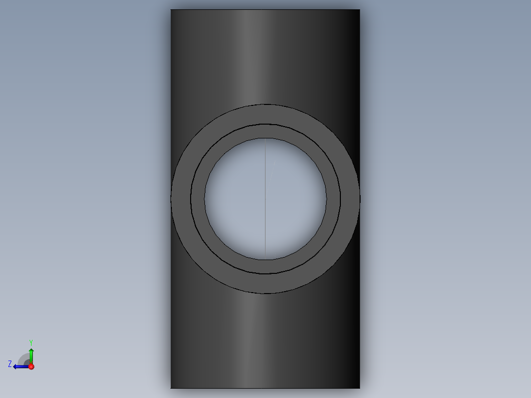 PVC管件-2in Cross后视图