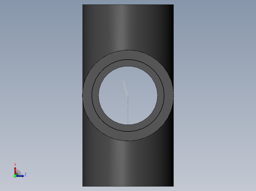 PVC管件-2in Cross俯视图