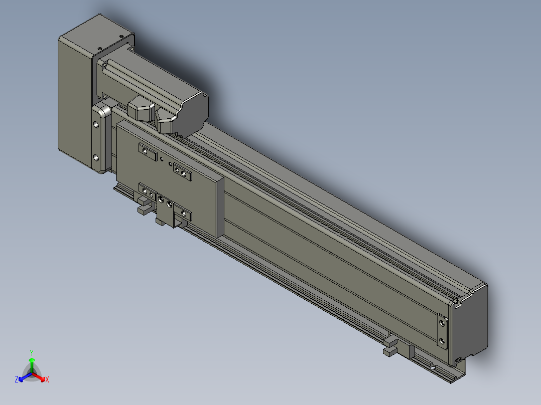 VF丝杆传动-一般环境VT6-L10-C-S240-BR-P10-D4正等轴测图