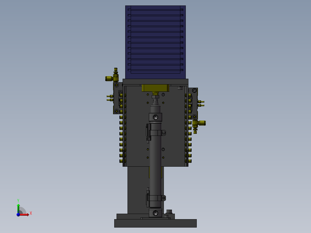 升降供料机构前视图