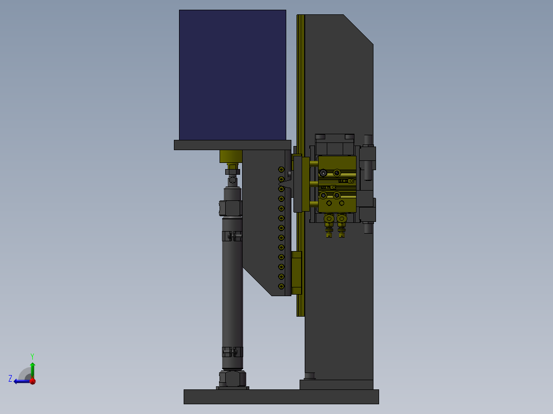 升降供料机构右视图