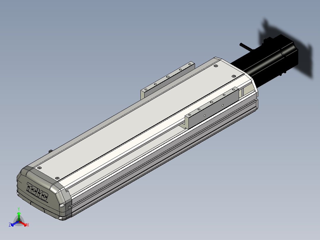 Toyo东佑达直线模组-ETH14-300-BC-400W+煞車正等轴测图