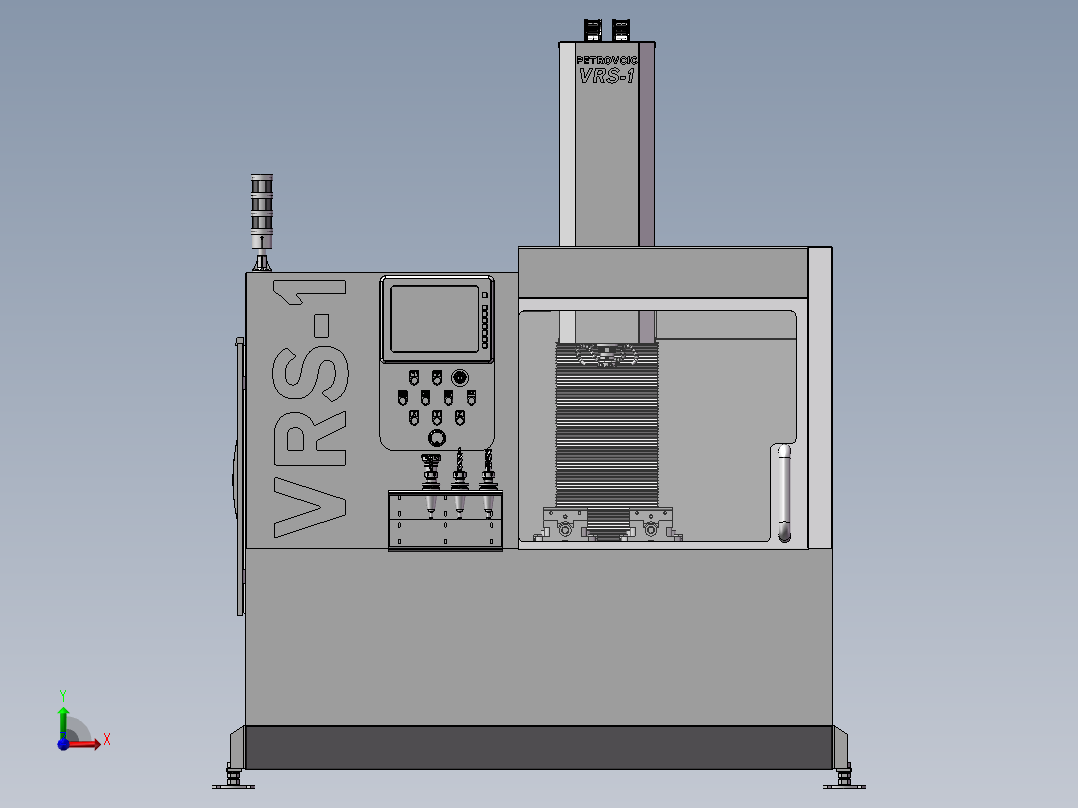 数控铣床CNC3D图纸 非标自动化设备3D图纸3D模型前视图