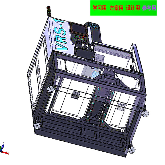 数控铣床CNC3D图纸 非标自动化设备3D图纸3D模型