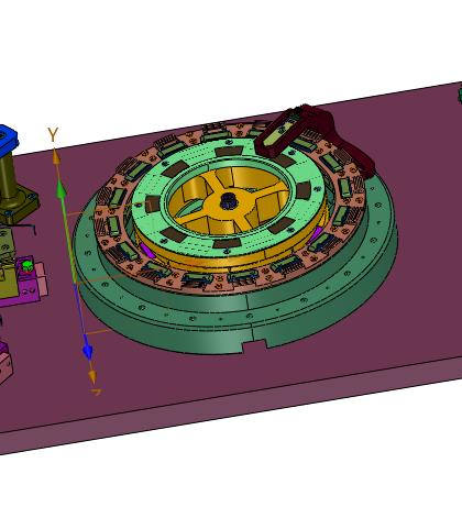 电磁型平面微电机