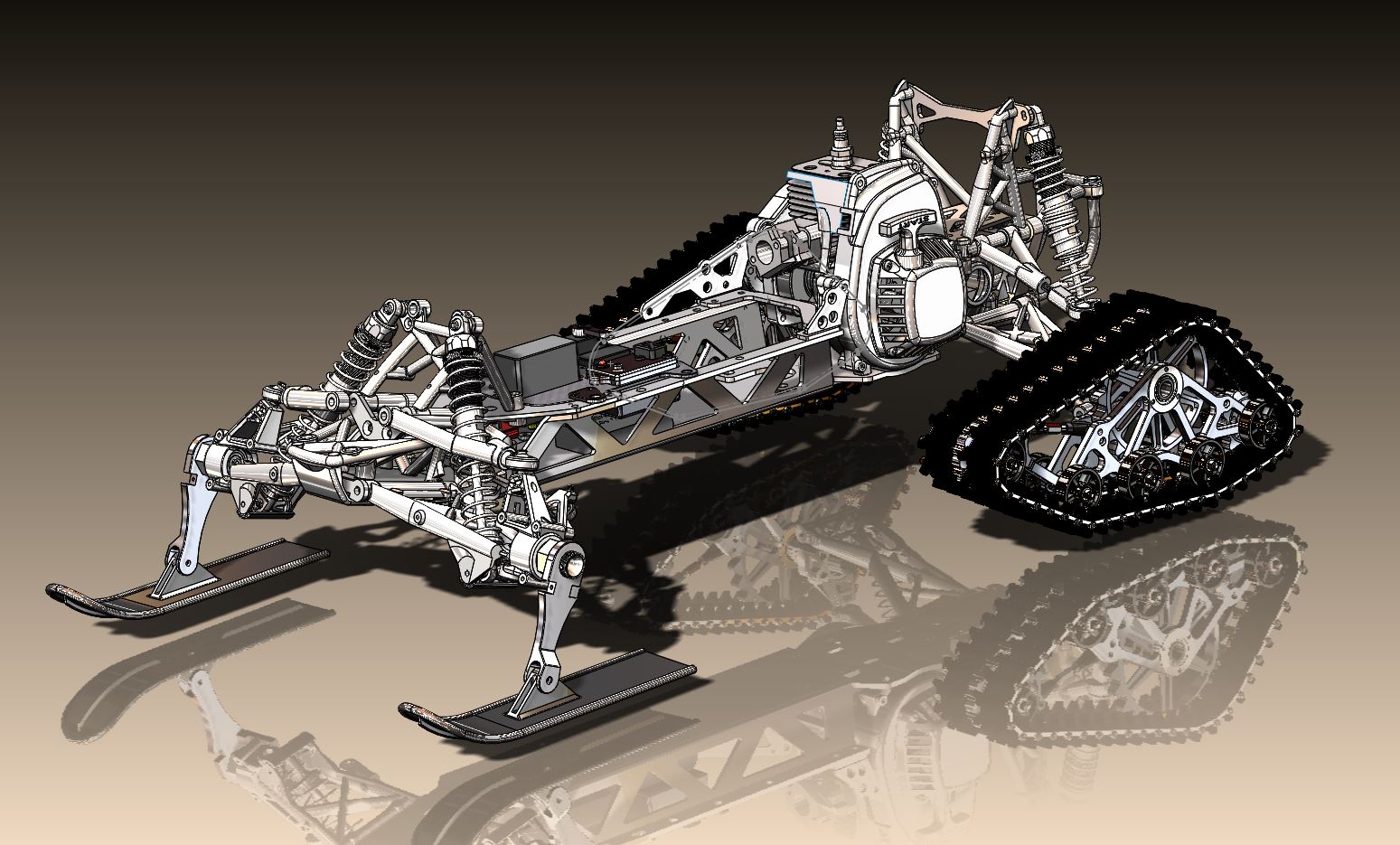 大型RC车的履带轮结构