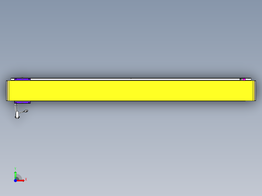 威洛博VL系列直线电机模组-VL14S1-S1500前视图