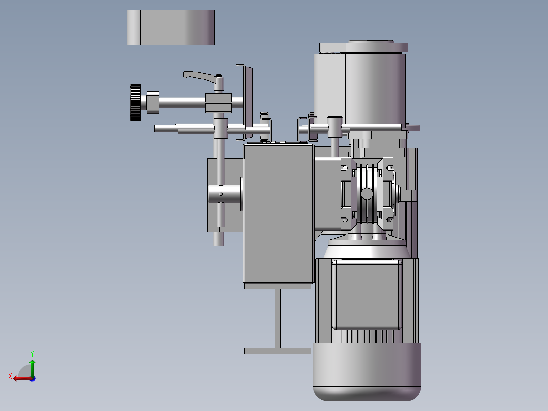 贴标机输送系统、药瓶链板输送机后视图