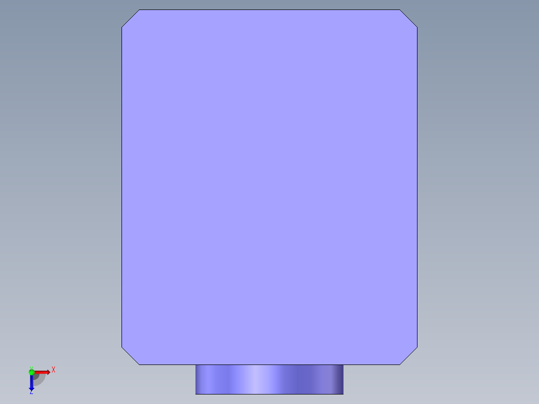 S7 长行程电磁铁座俯视图