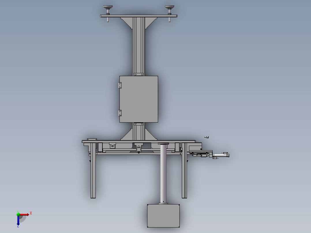 装管机构俯视图